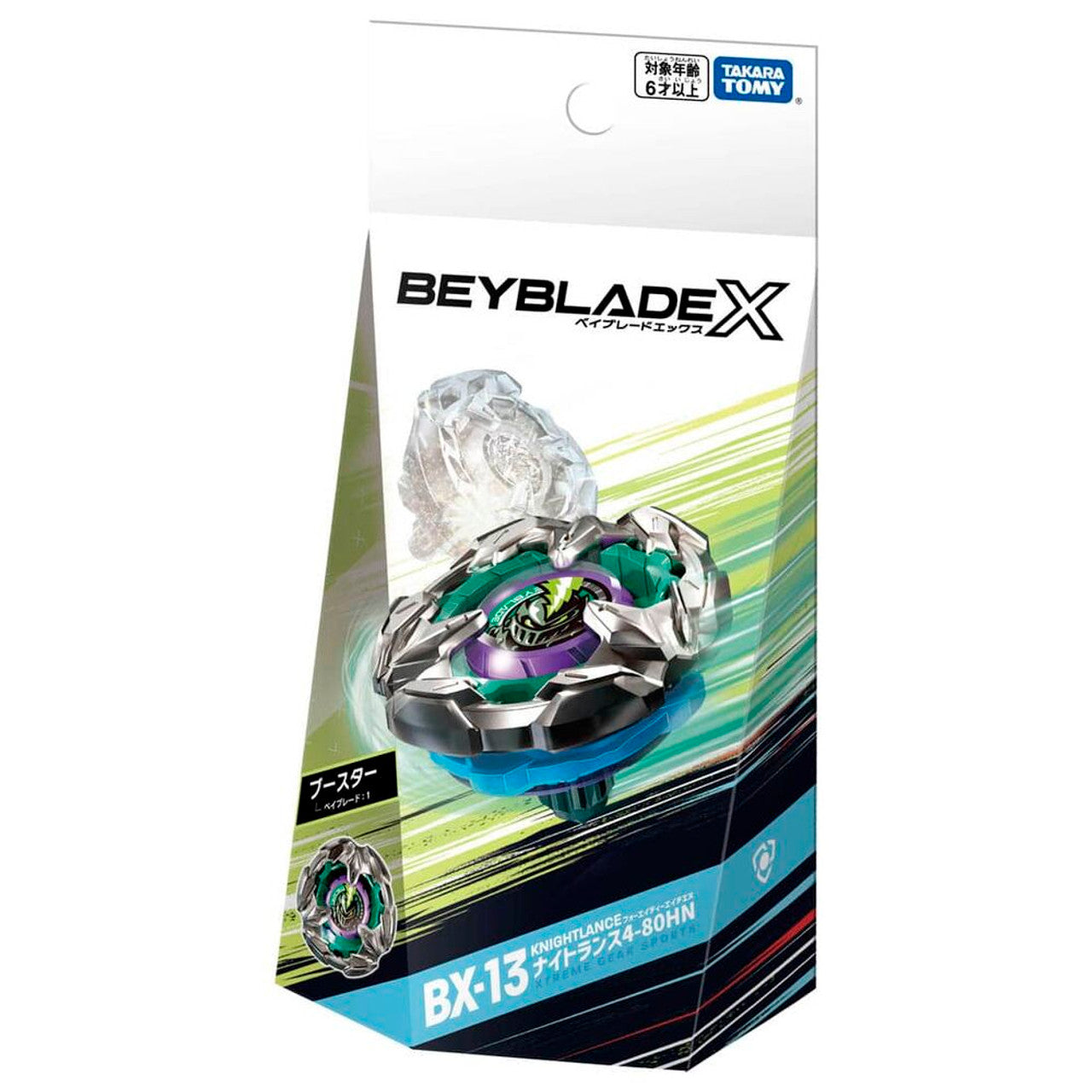 Takara Tomy Beyblade X BX-13 Knight Lance Four Eighty High Needle Booster