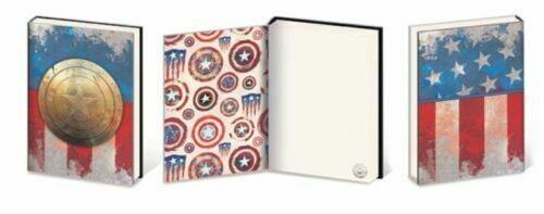 MARVEL CAPTAIN AMERICA- 3D METAL SHIELD PREMIUM JOURNAL NOTEBOOK COMICS VAULTED!