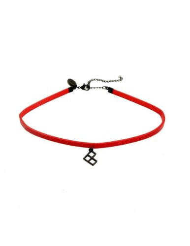 SUICIDE SQUAD HARLEY QUINN DIAMOND CHARM CHOKER (WITH TRACKING)