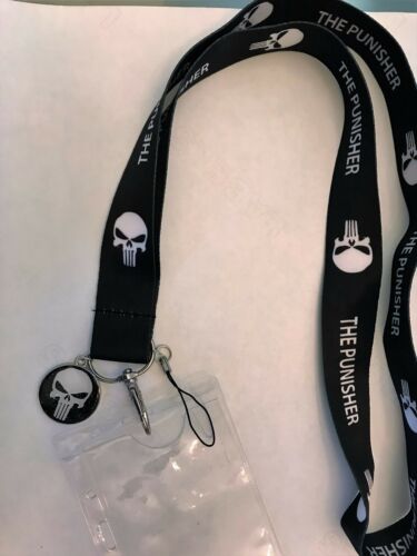 Marvel PUNISHER UNIQUE LANYARD WITH SKULL MEDALLION