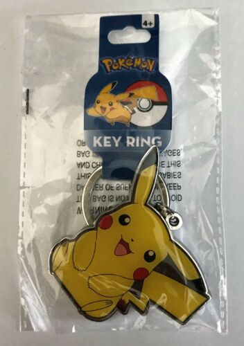 Tomy Pokémon Pikachu Metal Keychain/BACKPACK CLIP WITH TRACKING