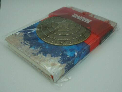 MARVEL CAPTAIN AMERICA- 3D METAL SHIELD PREMIUM JOURNAL NOTEBOOK COMICS VAULTED!