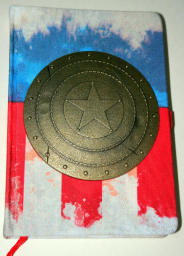 MARVEL CAPTAIN AMERICA- 3D METAL SHIELD PREMIUM JOURNAL NOTEBOOK COMICS VAULTED!