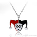 Suicide Squad Harley Quinn Silver Plated Enamel Pendant Necklace in Gift Box
