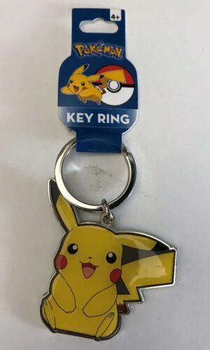 Tomy Pokémon Pikachu Metal Keychain/BACKPACK CLIP WITH TRACKING