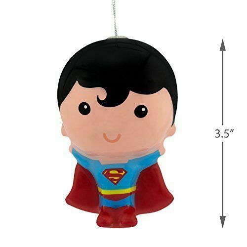 Hallmark Superman DC Comics Decoupage Christmas Tree Ornament