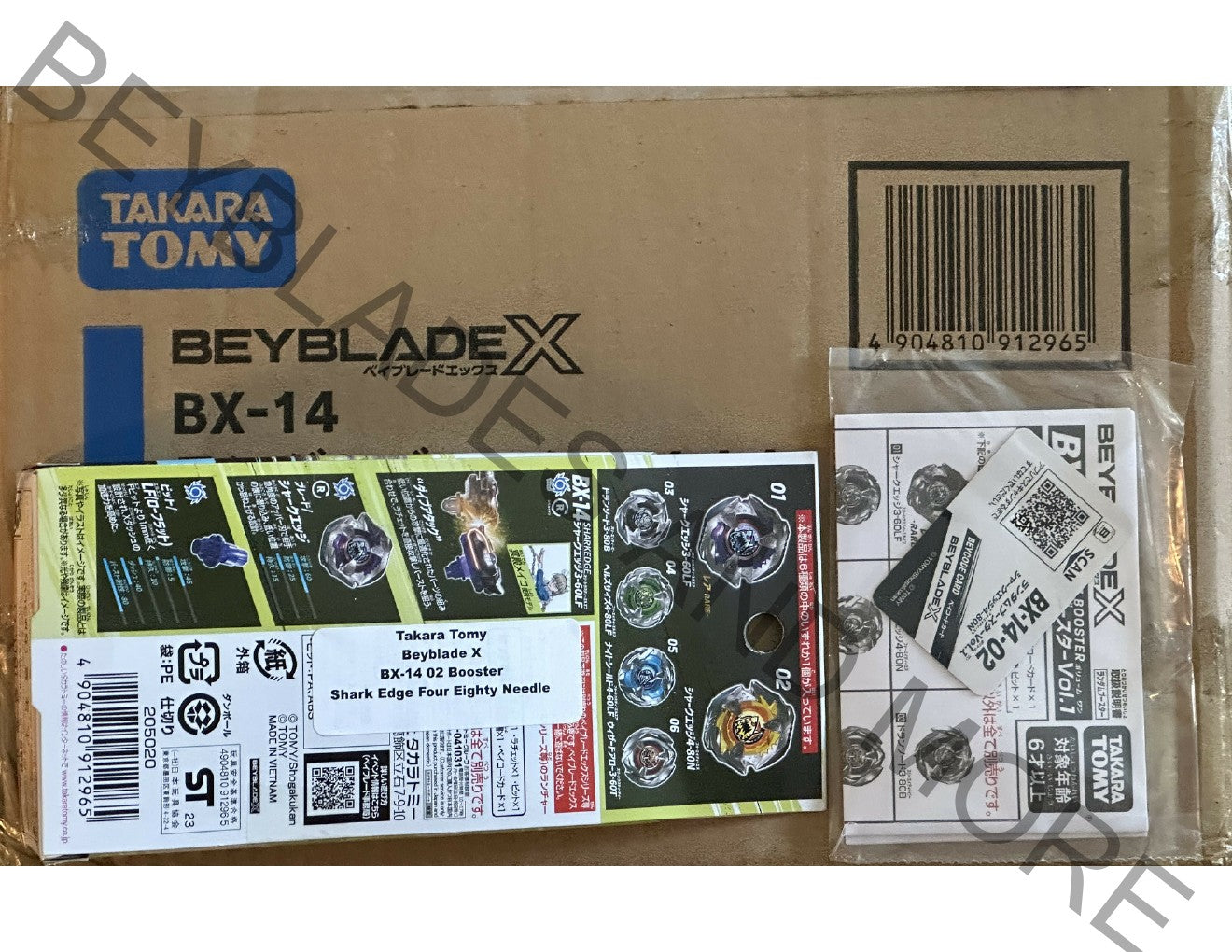 Takara Tomy Beyblade X BX-14 02 Shark Edge Four Eighty Needle