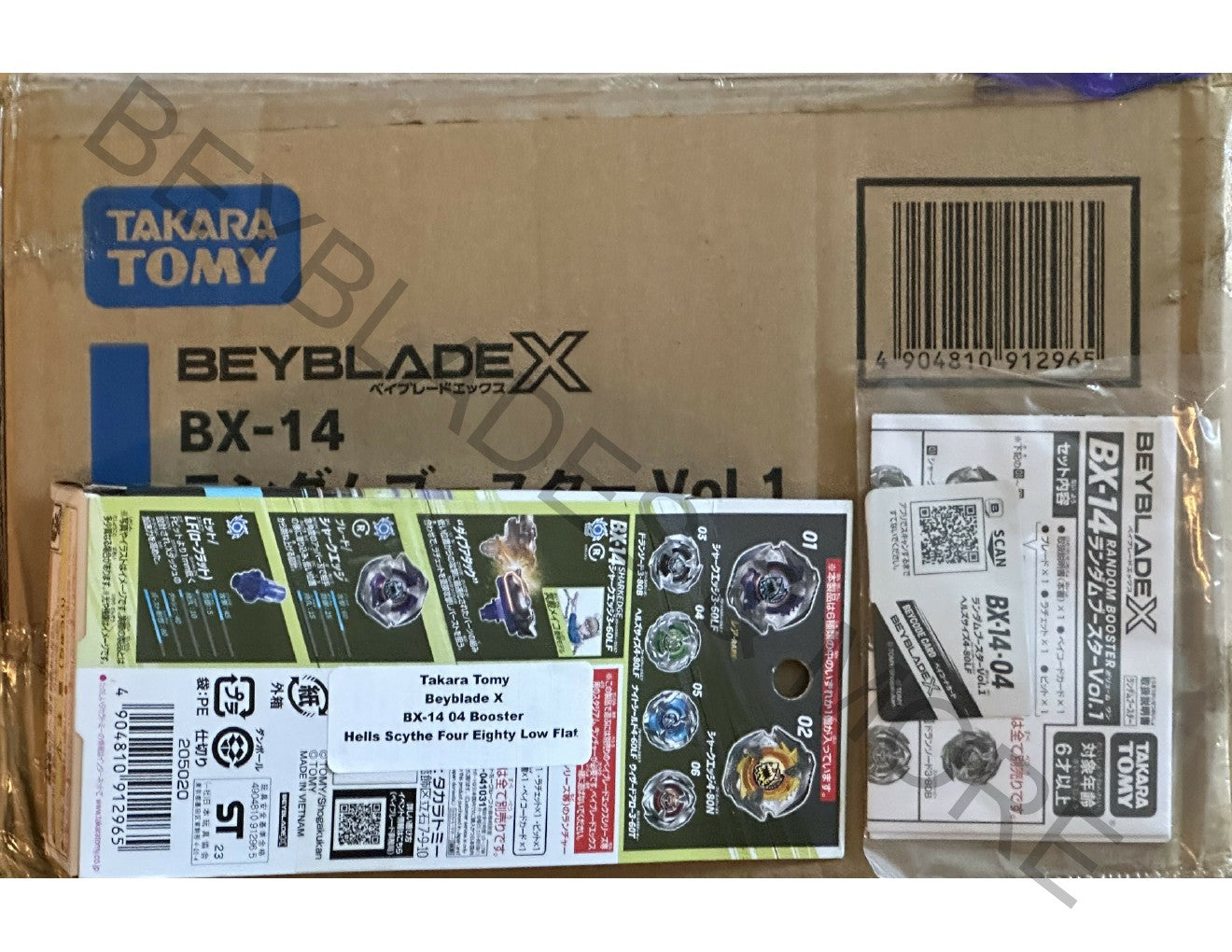 Takara Tomy Beyblade X BX-14 04 Hells Scythe Four Eighty Low Flat