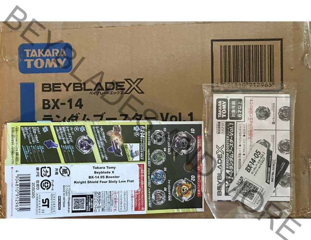 Takara Tomy Beyblade X BX-14 05 Knight Shield Four Sixty Low Flat