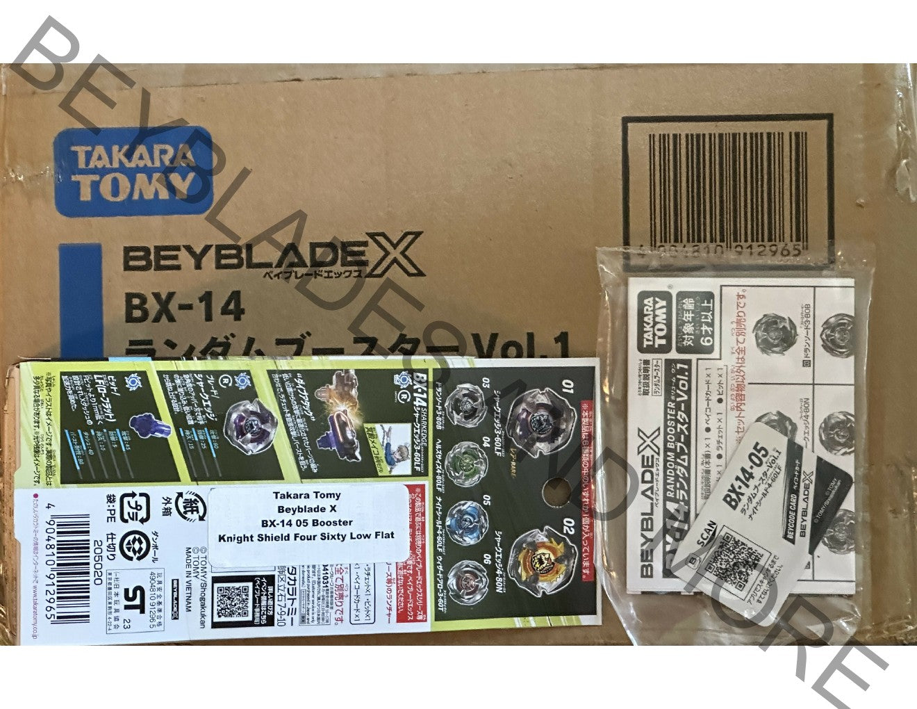 Takara Tomy Beyblade X BX-14 05 Knight Shield Four Sixty Low Flat