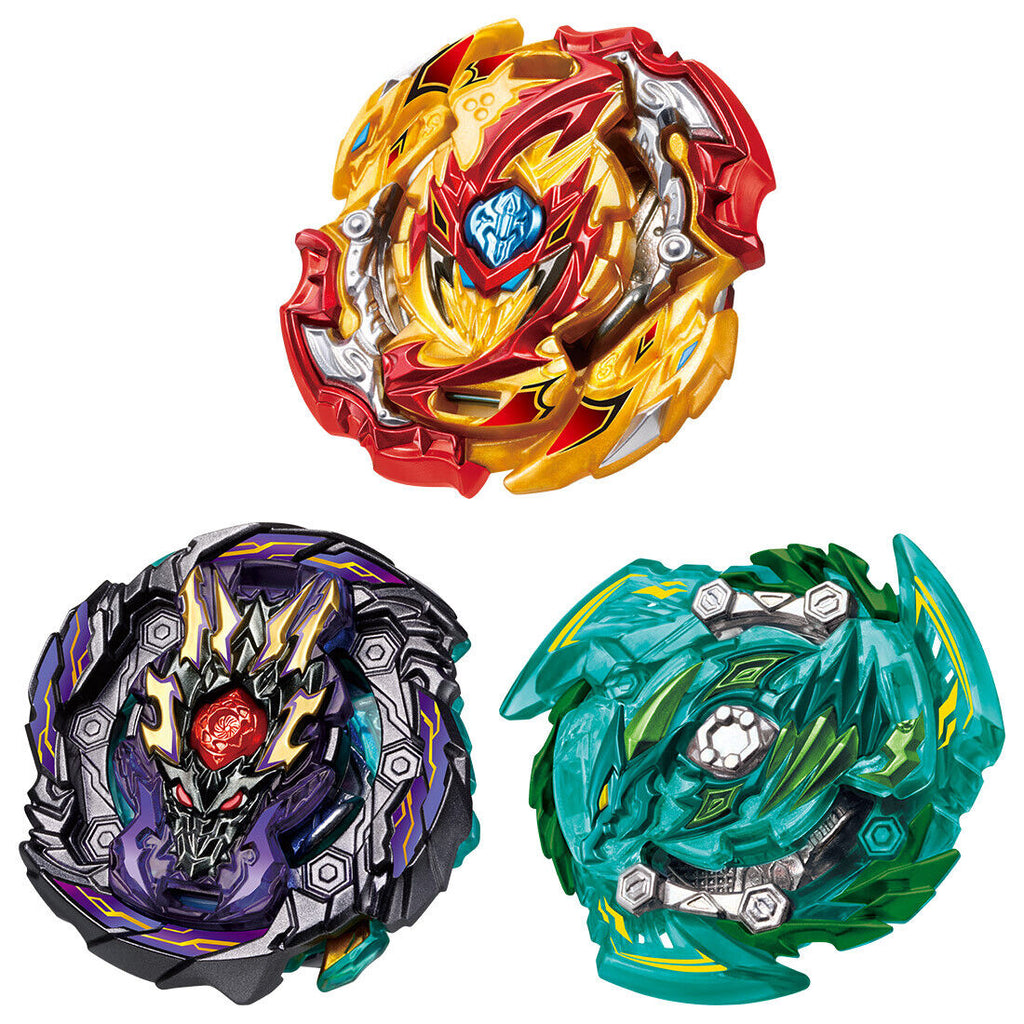 Takara Tomy Beyblade Burst B-149 GT Triple Booster Set (Dread Bahamut, Lord Spriggan, Slash Dragon)