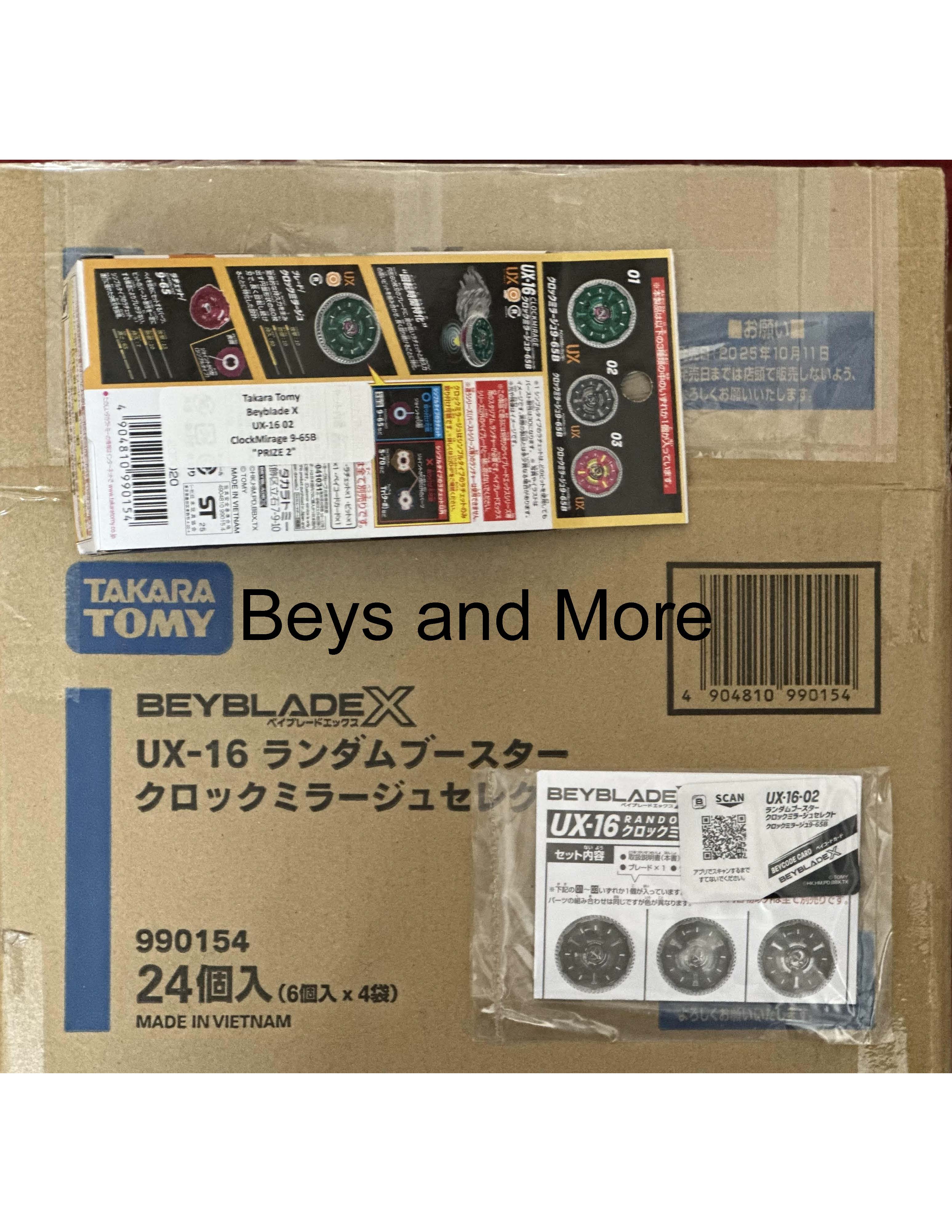 Takara Tomy Beyblade X UX-16 02 ClockMirage 9-65B "PRIZE 2"