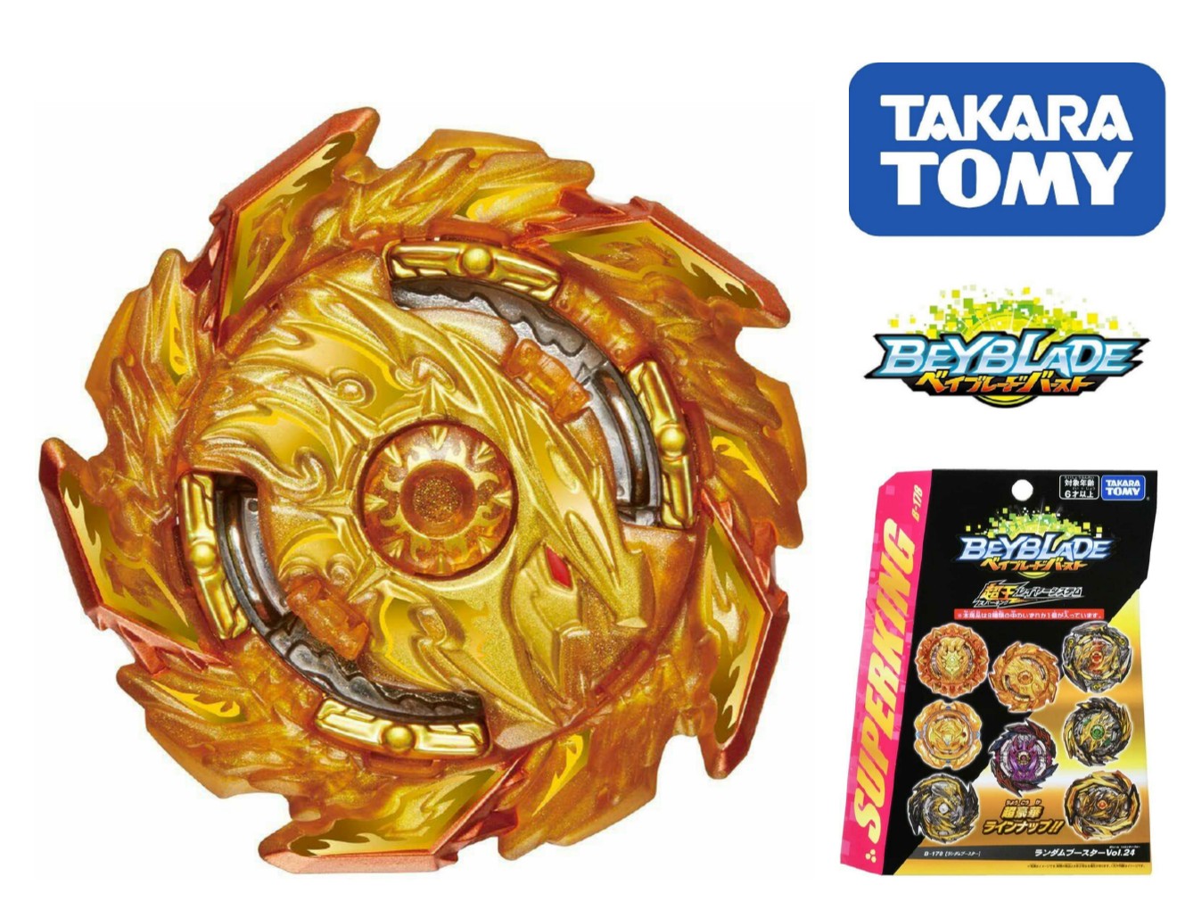 Takara Tomy Beyblade Burst B-178 02 King Helios Survive 1B