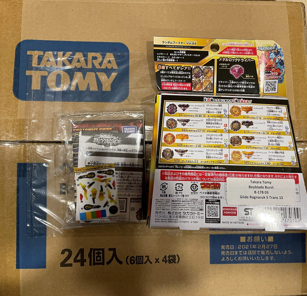Takara Tomy Beyblade Burst B-178 03 Glide Ragnaruk 5 Trans 1S