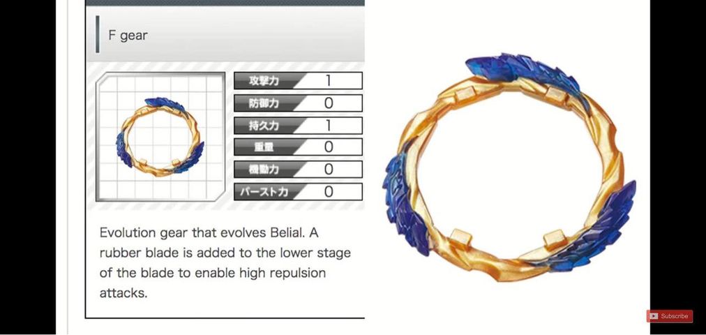 Takara Tomy Japan Beyblade Burst B-185 Vanish Fafnir Tapered Kick-3 with F Gear