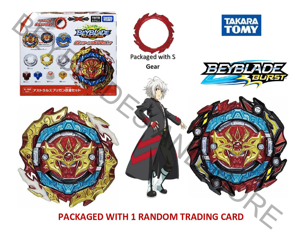 Takara Tomy Japan Beyblade Burst Dynamite Battle B-188 Astral Spriggan Over Quattro-0 Customize Set