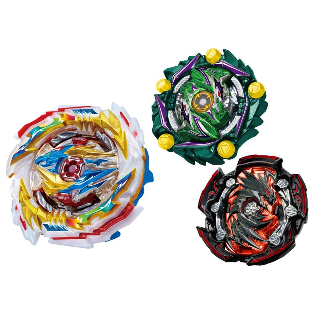 Takara Tomy Beyblade Burst B-171 Triple Booster Set (Tempest Dragon, Curse Satan, Naked Diablos)