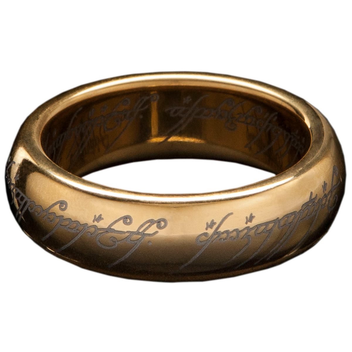 Weta Workshop Lord of the Rings The One Ring Gold Plated Tungsten Ring - Size 9