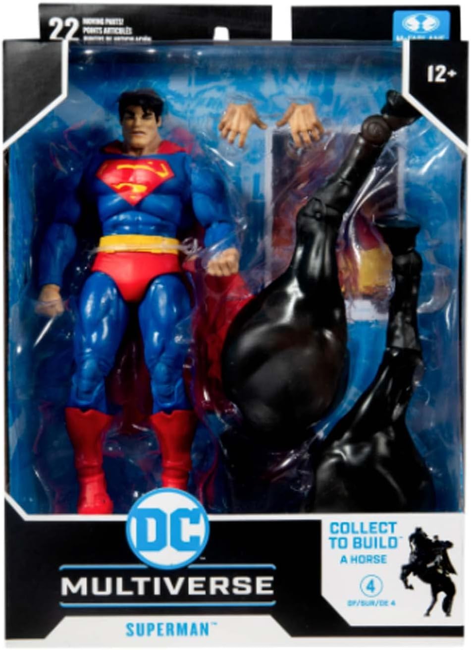 McFarlane Toys DC Multiverse The Dark Knight Returns Superman 7" Action Figure with Build-A Horse Parts & Accessories