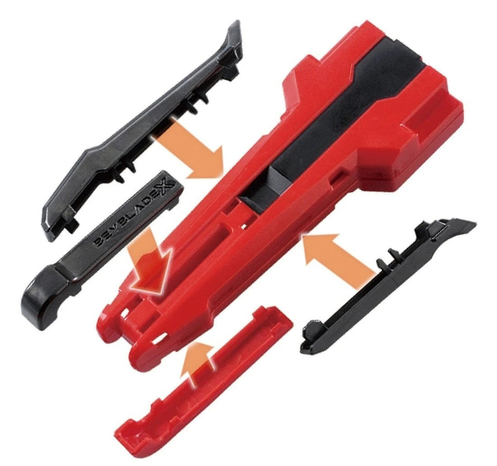 Takara Tomy Beyblade X BX-30 Custom Launcher Grip (Red Version)) (Japan Import)