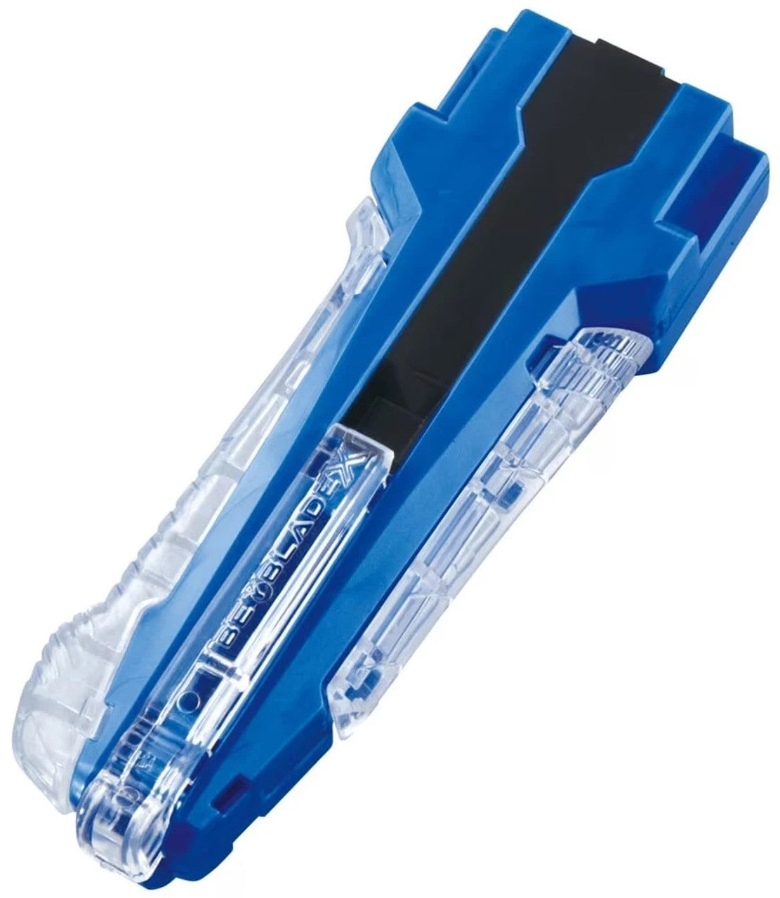 Takara Tomy Beyblade X BX-40 Left Spin Ripcord Launcher & BX-42 Rubber Custom Grip (Blue Version)