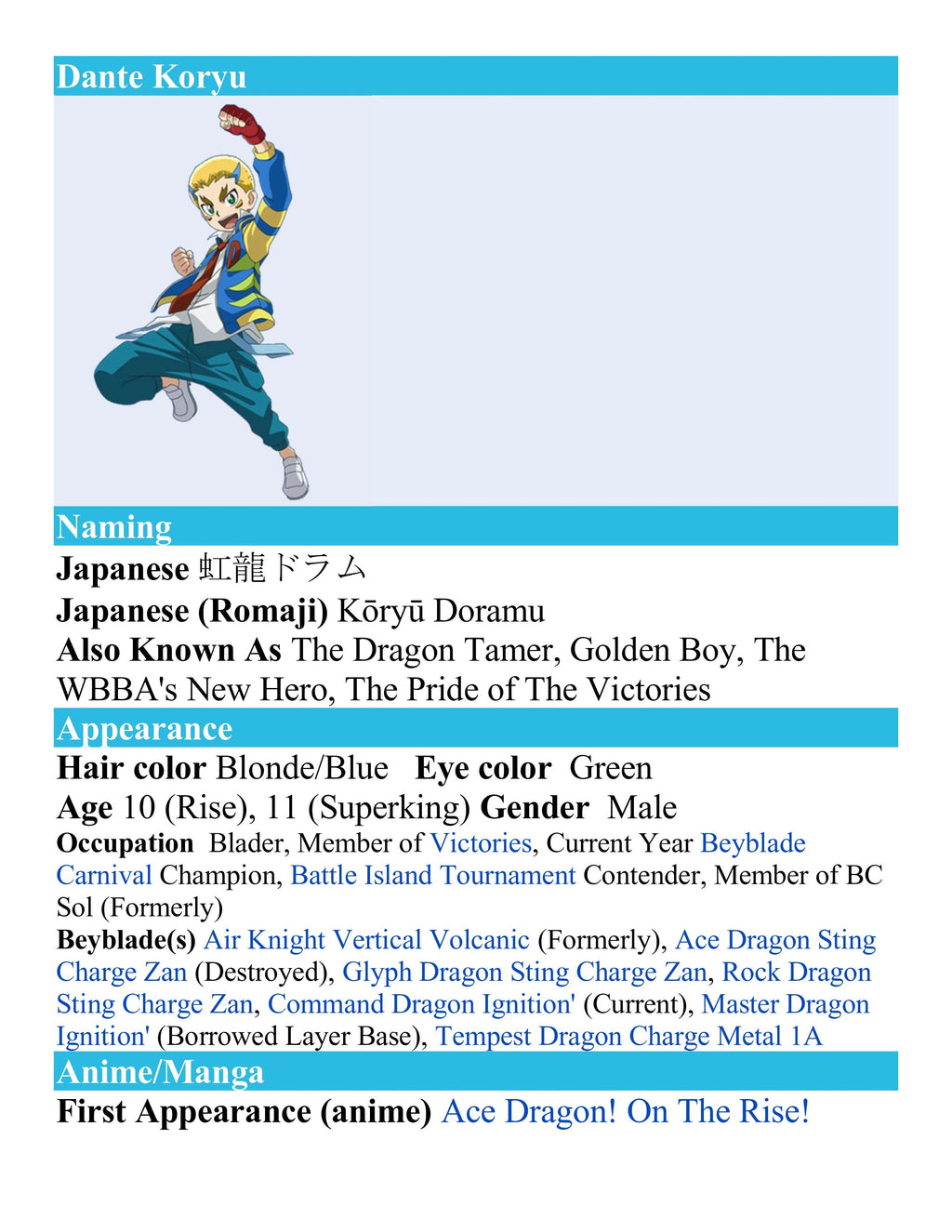 Takara Tomy Beyblade Burst Rise B-133 DX Starter Ace Dragon .St.Ch ZAN (Japan Version)