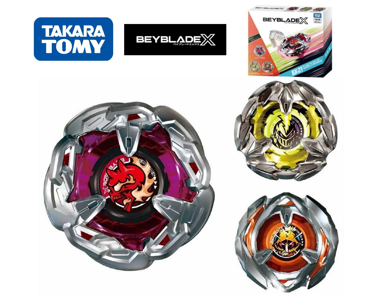 Takara Tomy Beyblade X BX-21 Hells Chain Deck Set