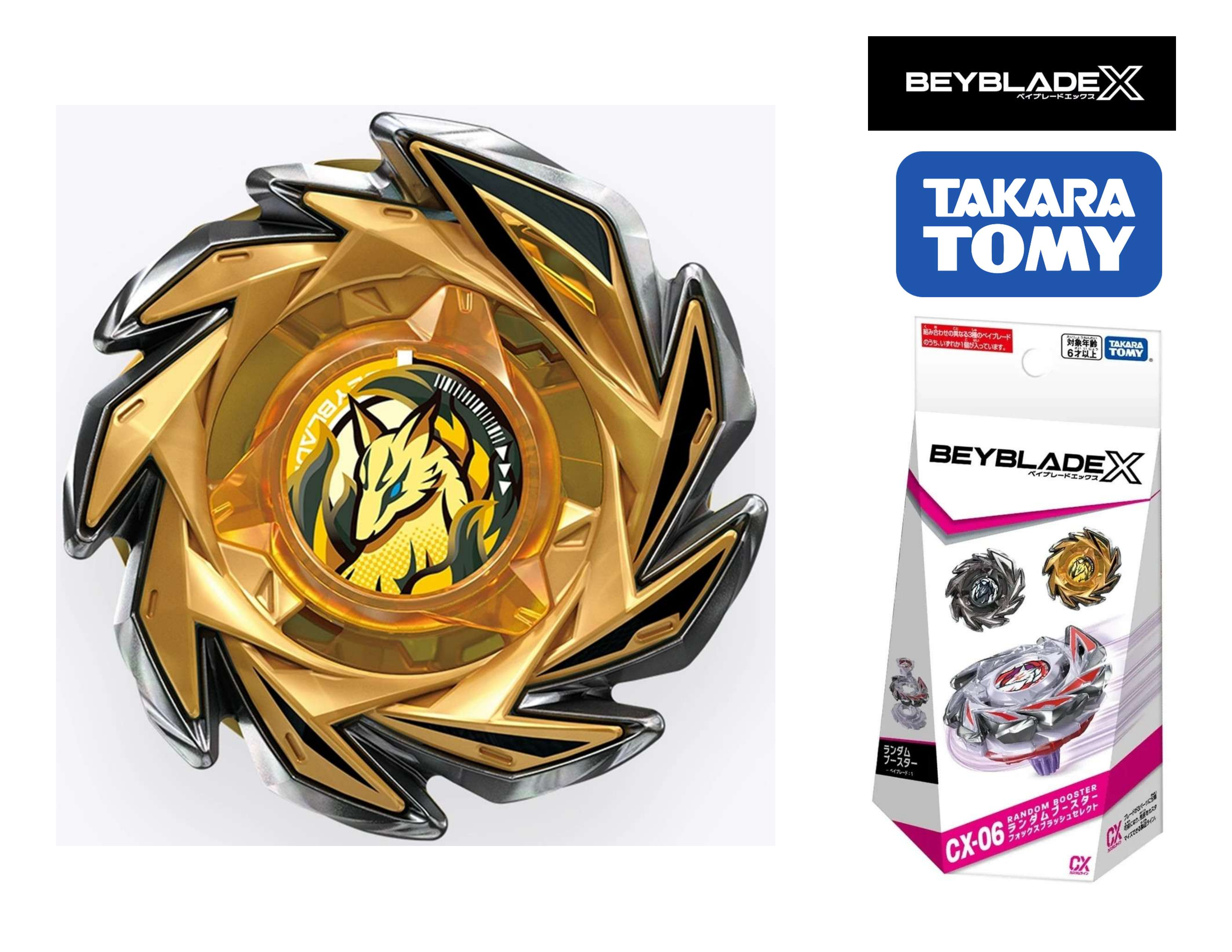 Takara Tomy Beyblade X CX-06 03 FoxBrush J2-60U