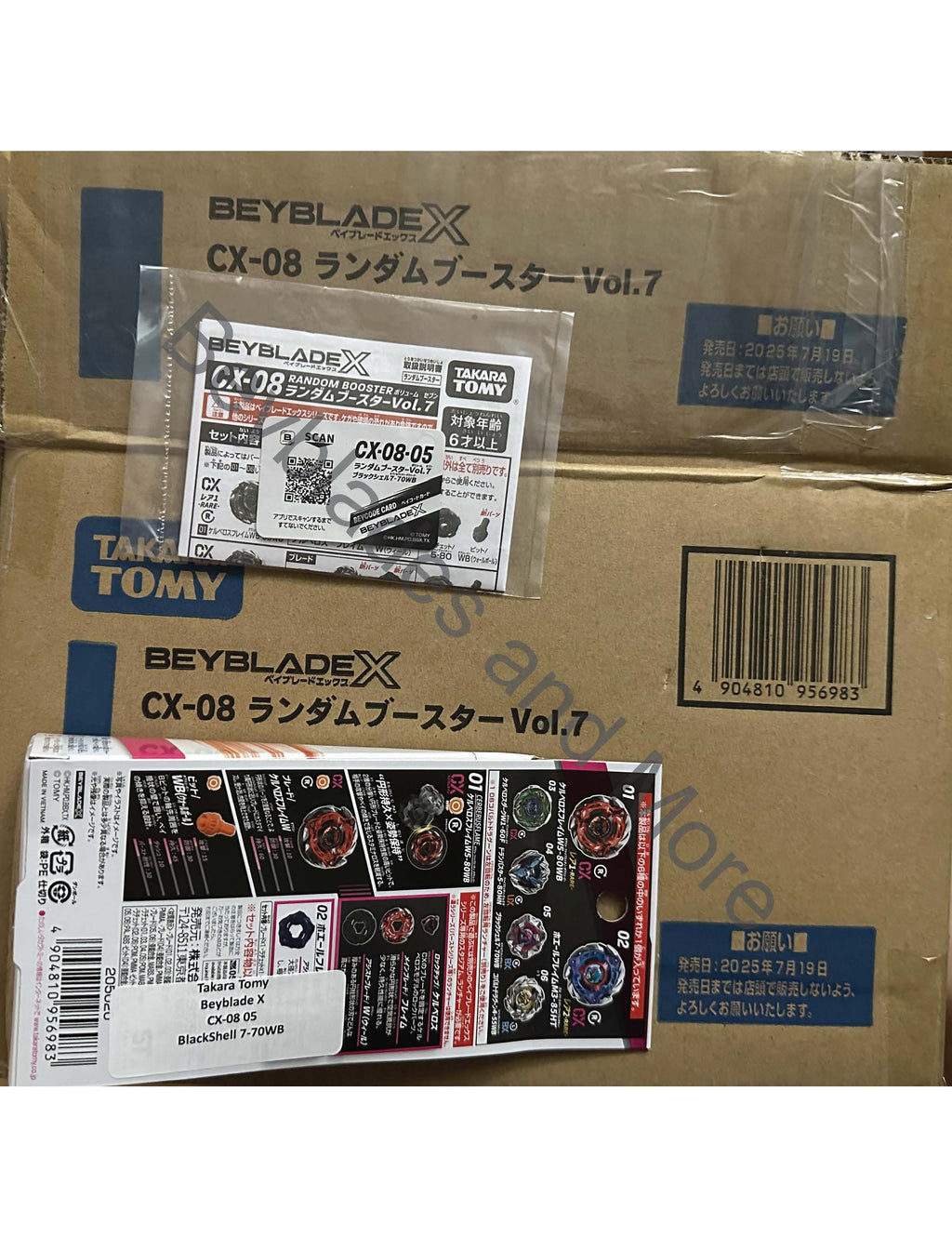 Takara Tomy Beyblade X CX-08 05 BlackShell 7-70WB