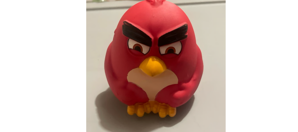 Spin Master Angry Bird RED Vinyl Figure 4 x 4 x 4 inches