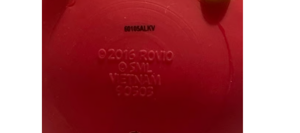 Spin Master Angry Bird RED Vinyl Figure 4 x 4 x 4 inches