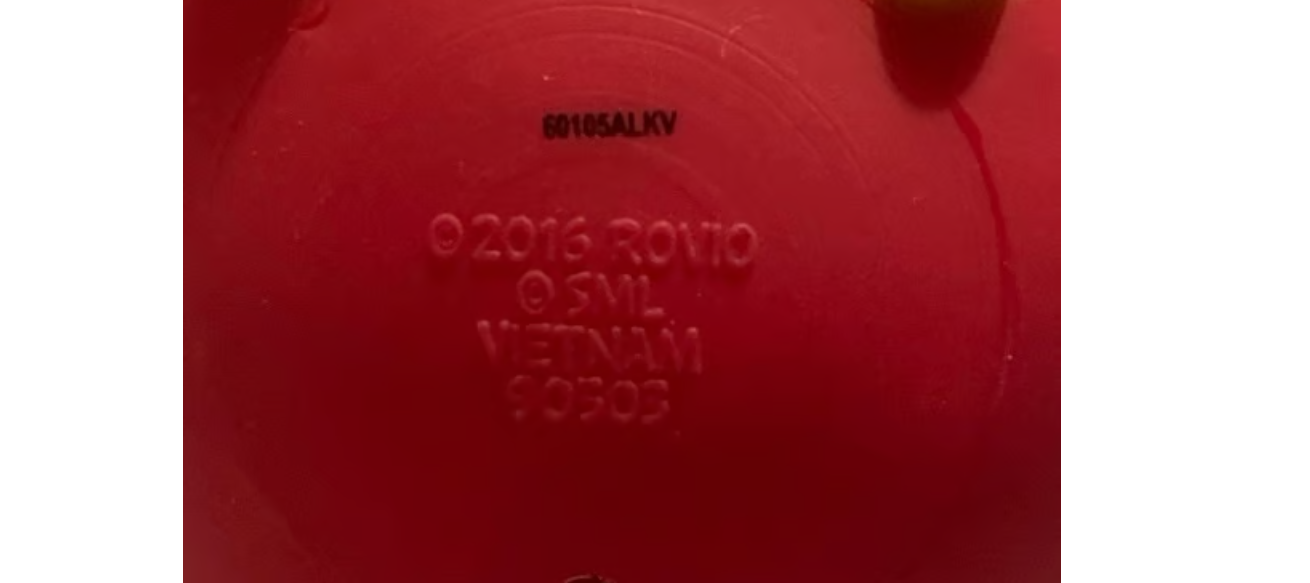 Spin Master Angry Bird RED Vinyl Figure 4 x 4 x 4 inches