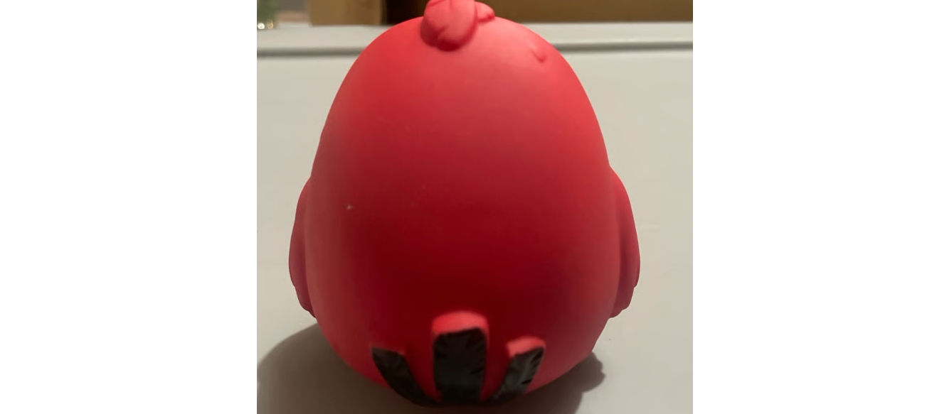 Spin Master Angry Bird RED Vinyl Figure 4 x 4 x 4 inches