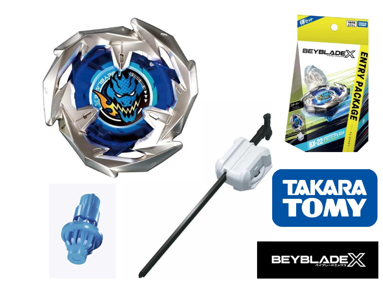 Takara Tomy Beyblade BX-22 Dran Sword 3-60F Entry Package