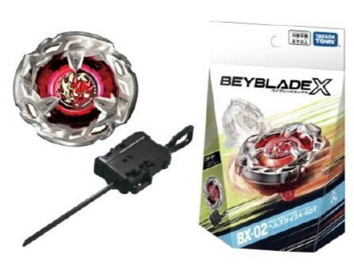 Takara Tomy Beyblade X BX-02 Starter Hells Scythe 4-60T
