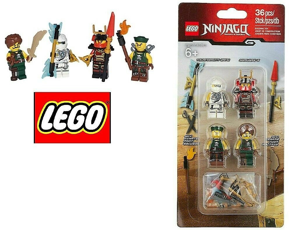 Lego Ninjago Minifigures Set - 853544 Set of Accessories Sky Pirate with Samurai X & Z (Retired)
