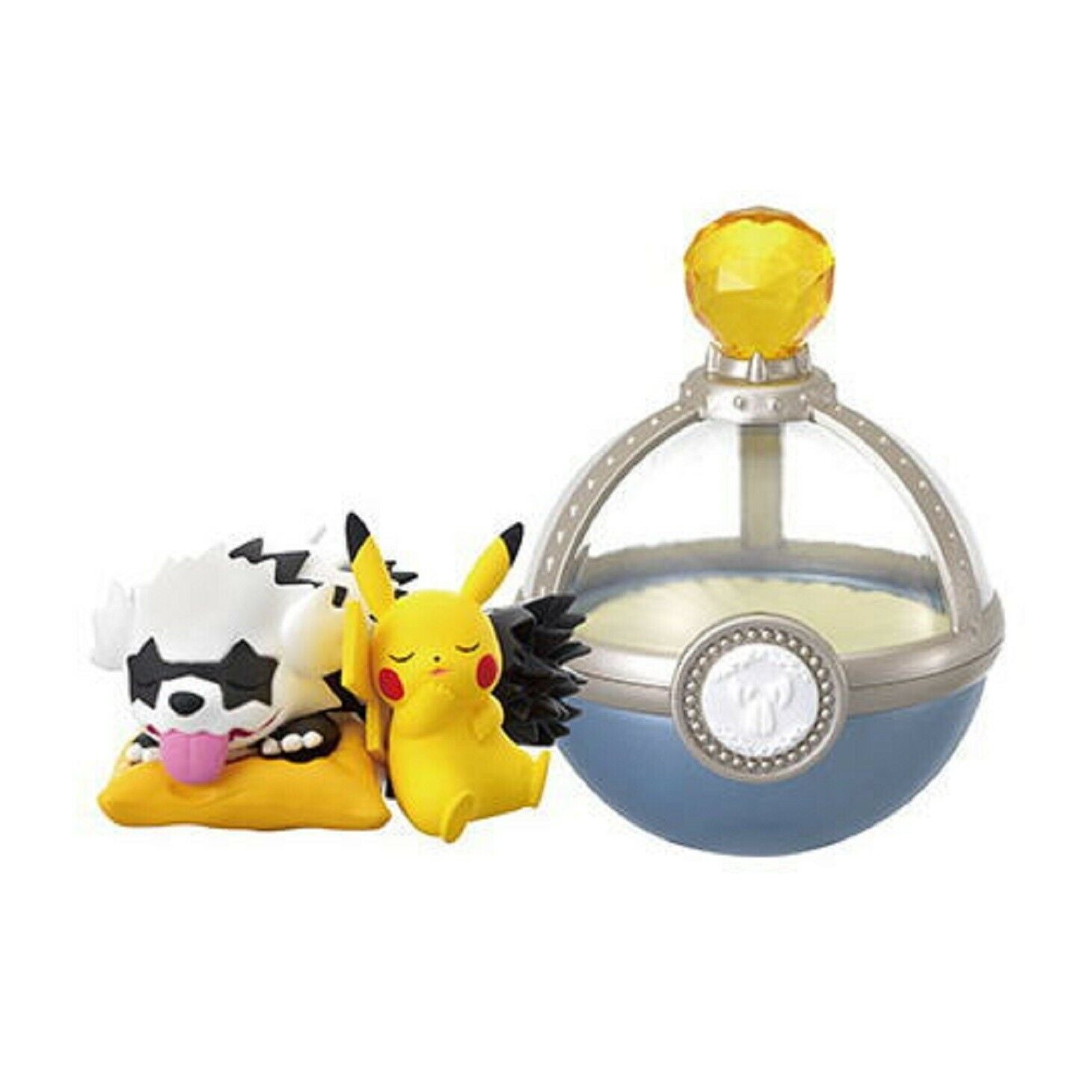 Re-ment Pokemon Miniature Dreaming Case 4 Lovely Midnight Hours #1 Pikachu & Zigzagoon Figure