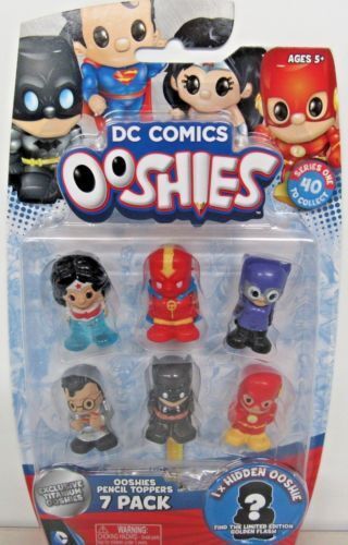 DC COMICS OOSHIES SERIES 1 PENCIL TOPPERS Titanium Clark Kent, Catwoman + 5 More VAULTED