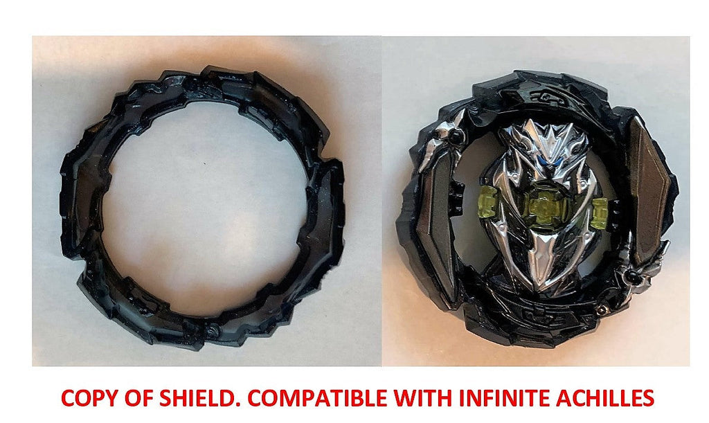 Takara Tomy Beyblade Burst B-173 08 Driger Vulcan 0 High Jaggy' with Black Infinite Shield