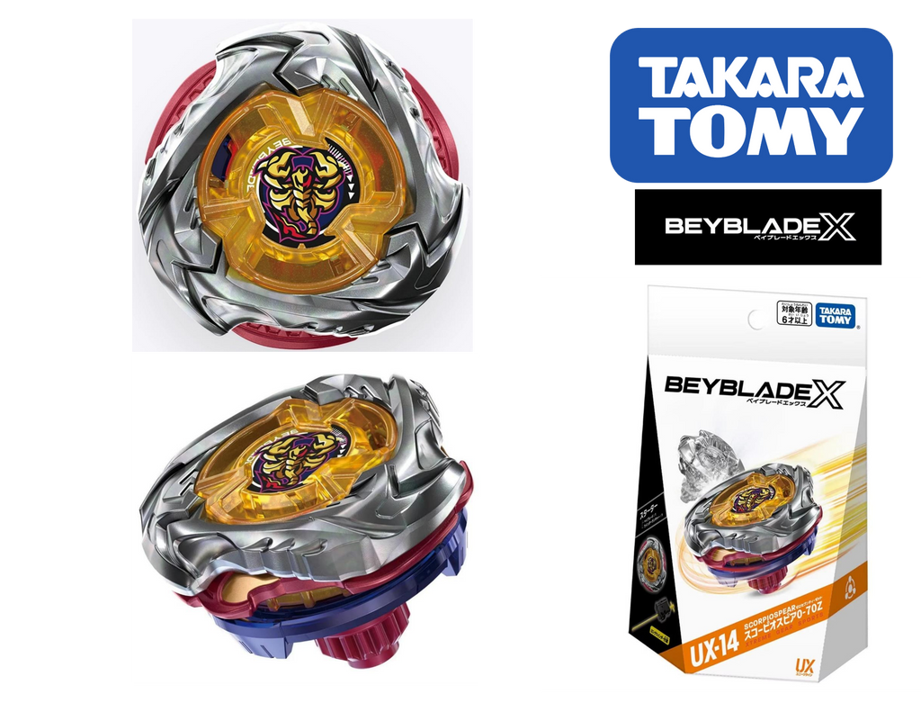 Takara Tomy Beyblade X UX-14 Starter ScorpioSpear 0-70Z
