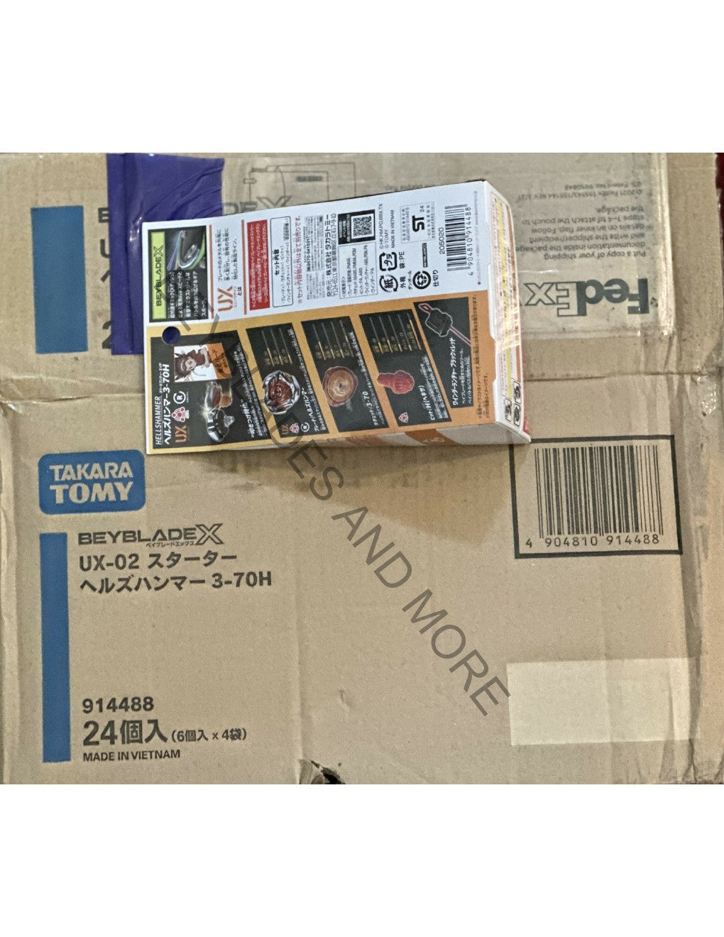 Takara Tomy Japan Beyblade X UX-02 Starter Hells Hammer 3-70H