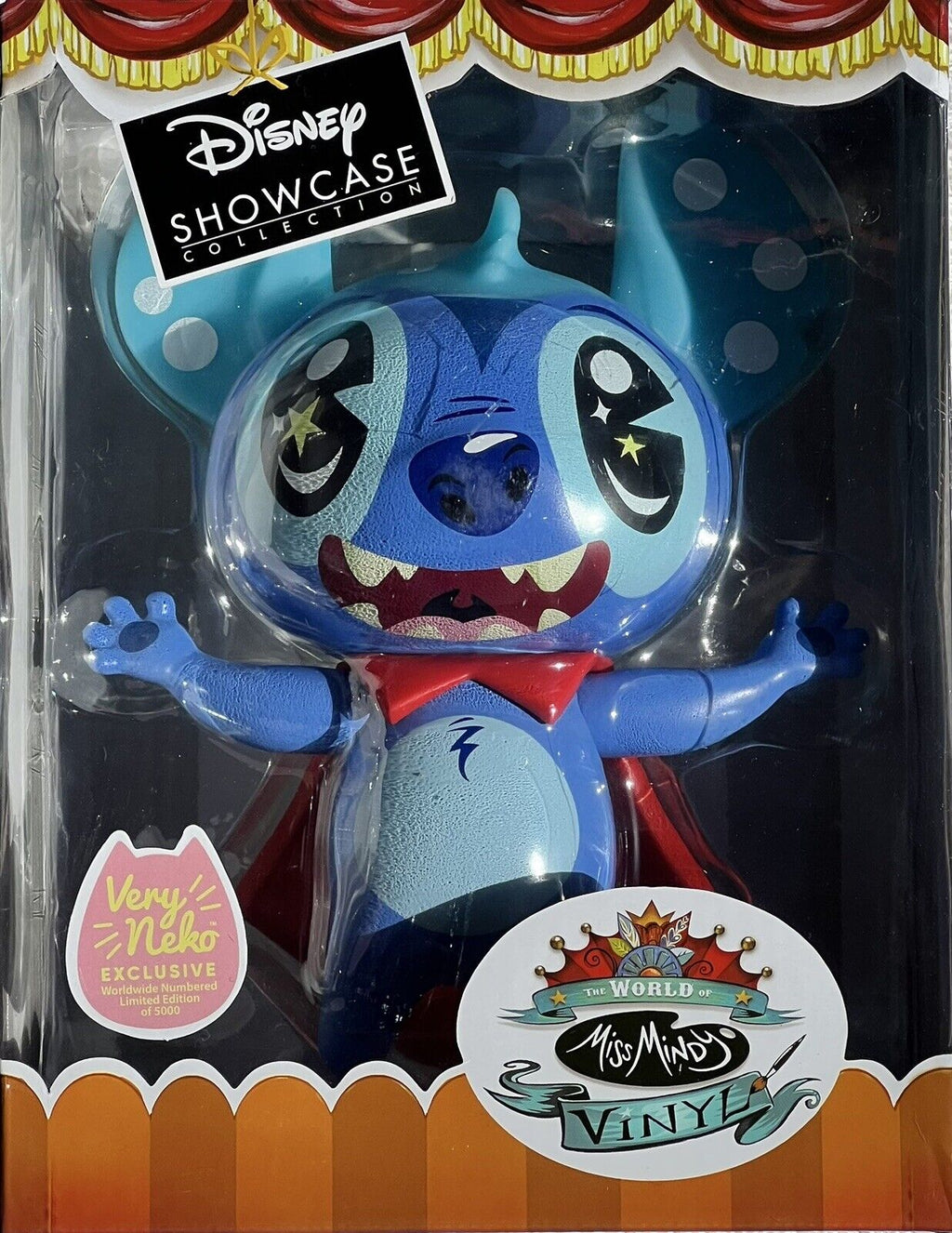 Disney Showcase Collection The World of Miss Mindy Super Hero Stitch Stitch Vinyl Very Neko Exclusive Limited to 5,000 Vaulted