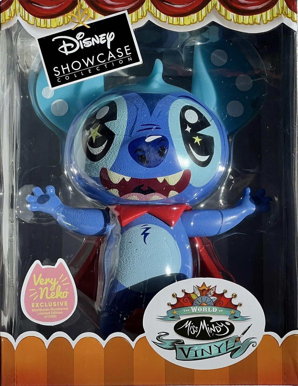 Disney Showcase Collection The World of Miss Mindy Super Hero Stitch Stitch Vinyl Very Neko Exclusive Limited to 5,000 Vaulted